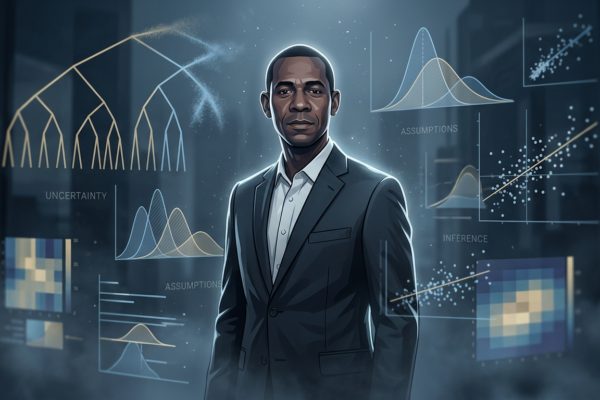 Nano Banana 2 - A lone businessman standing in a dimly lit modern office_ surrounded by floating tra_2 Nano Banana 2 - A lone businessman standing in a dimly lit modern office_ surrounded by floating tra_2